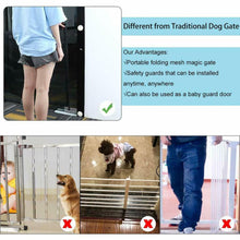 Load image into Gallery viewer, Pet Dog Fence Gate Safe Guard Safety Enclosure Dog Fences Dog Gate the Ingenious Mesh Magic Pet Gate Pet Supplies
